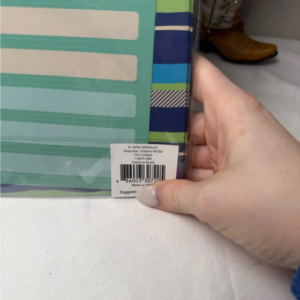 NWT Vera Bradley Katalina Blues File Folders